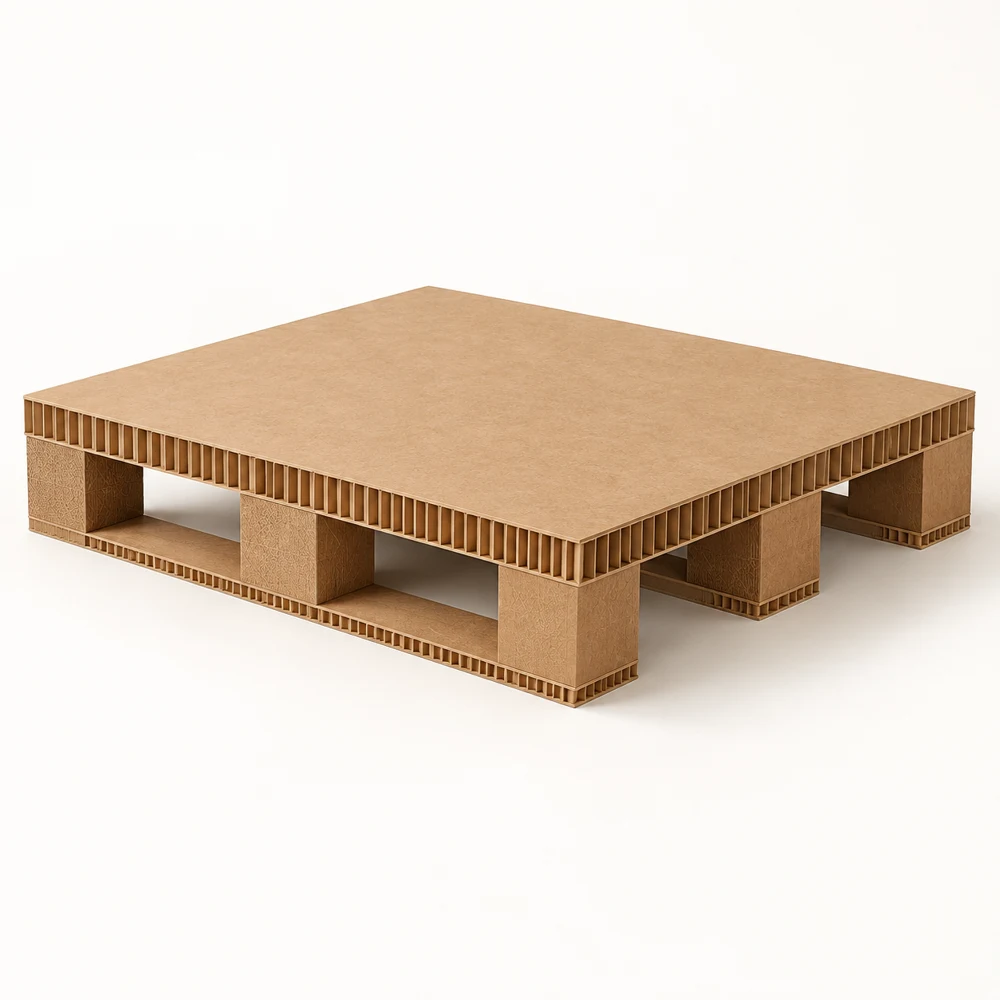 Hình minh họa pallet giấy dùng kê hàng