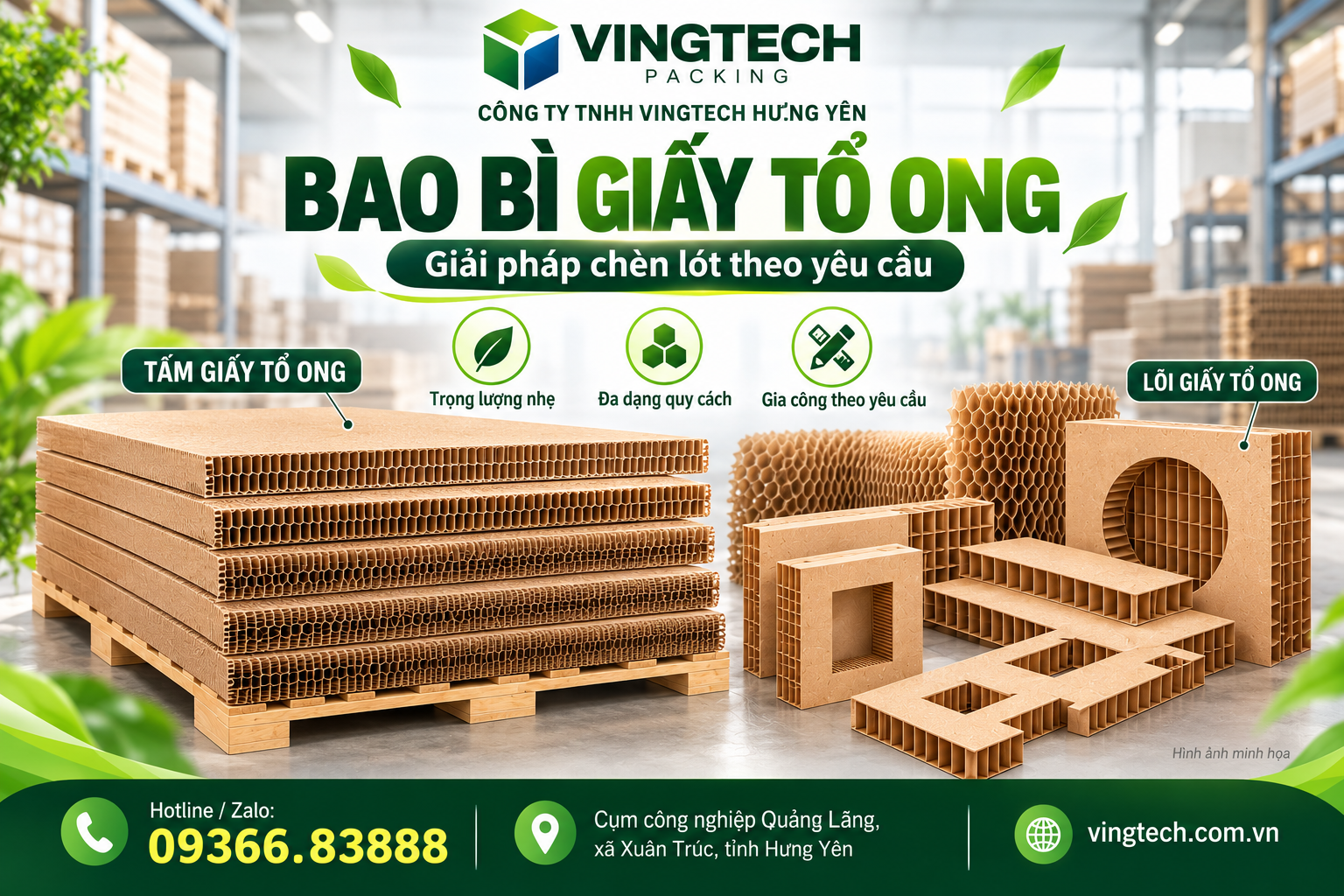 Bao bì giấy tổ ong – Giải pháp chèn lót cho hàng hóa công nghiệp